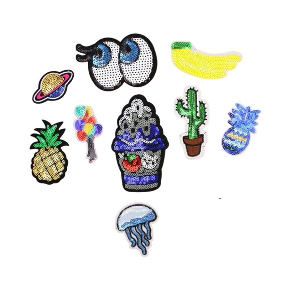 Assorted Sequins Embroidered Patches for Sewing - Picture 2 of 7